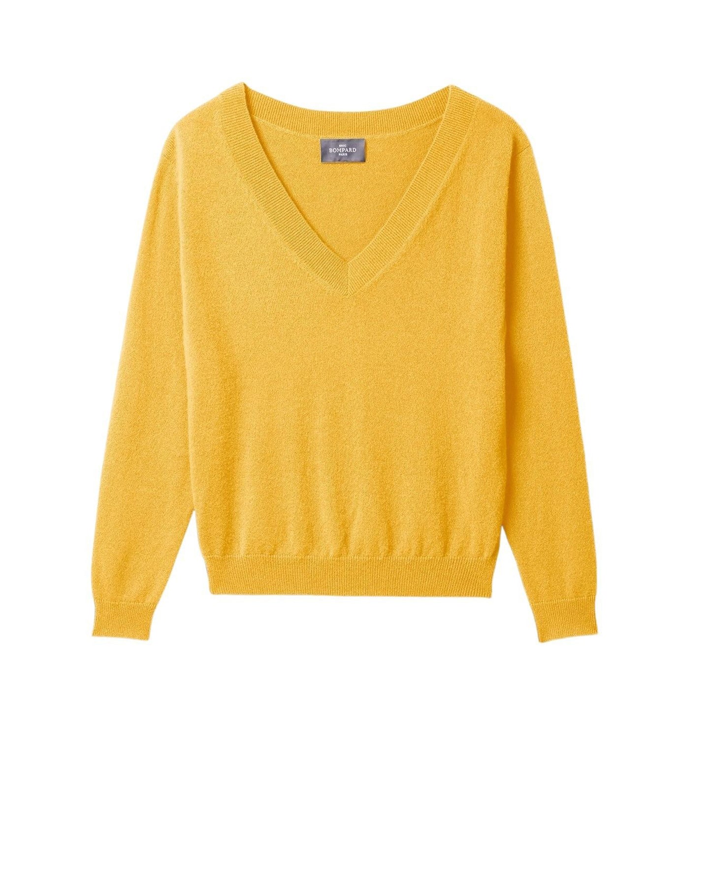 RECO105Pull V Court - Jaune D'Or