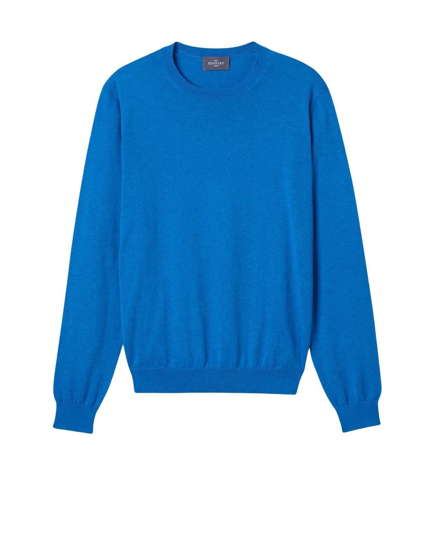 RECO105Pull Col Rond - Bleu Brunnera