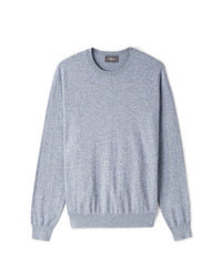 RECO155Pull Col Rond - Bleu Montagne