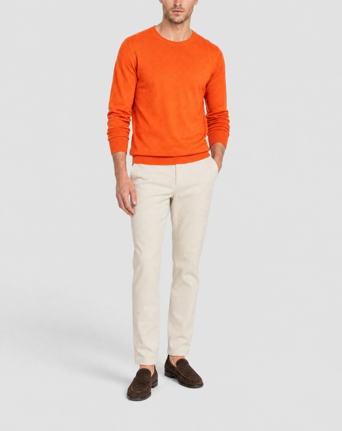 Cotton crew-neck jumper - Solaro
