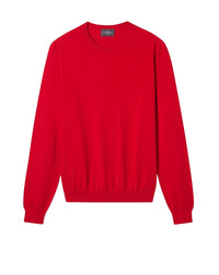 Cotton crew-neck jumper - Rouge Gorge