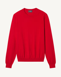 RECO155Pull Col Rond - Rouge Gorge