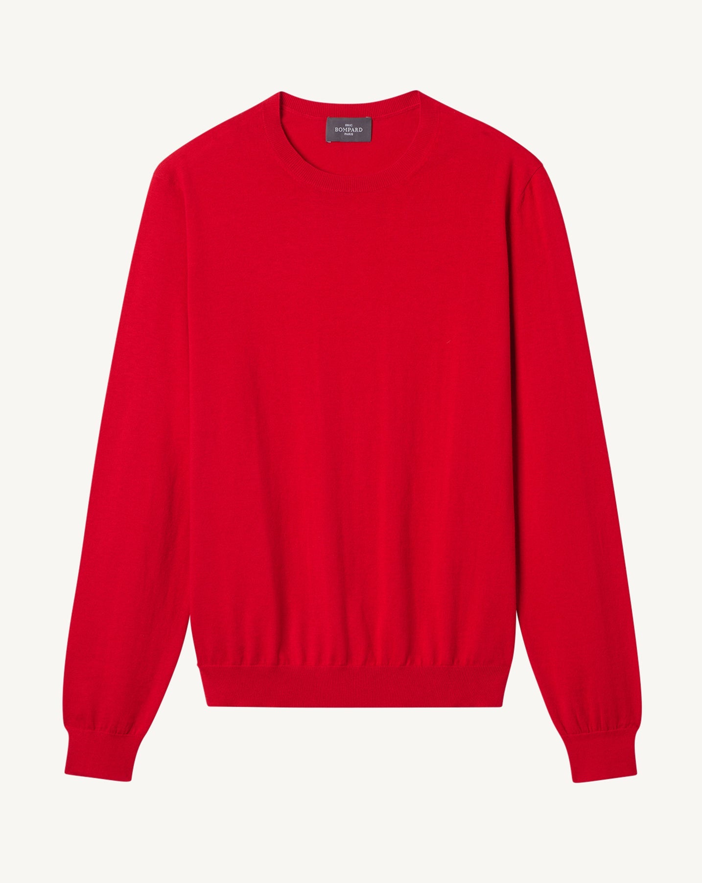 RECO155Pull Col Rond - Rouge Gorge