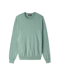 Cotton crew-neck jumper - Leaf