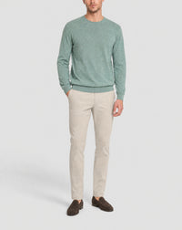 Cotton crew-neck jumper - Leaf