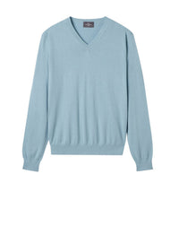 RECO105Pull V Uni - Bleu Glaz