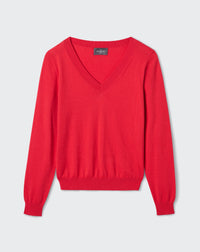 RECO85Pull V Ultrafin Coton Et Cachemire - Rose Festival
