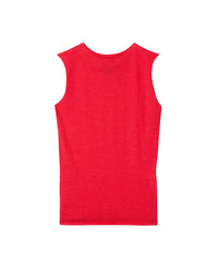 Pull col rond sans manches en cachemire -  Rose Festival