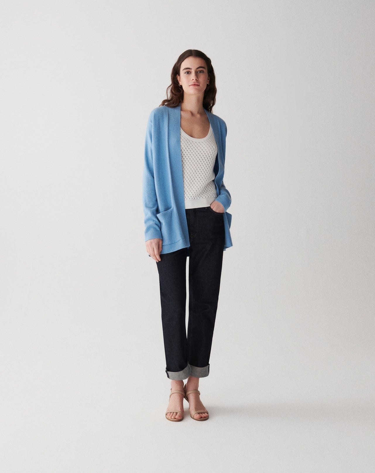 RECO160Veste Cosy - Bleu Glaz