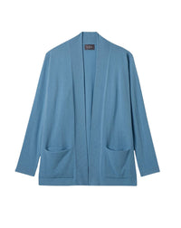 Veste cosy en cachemire -  Bleu Glaz
