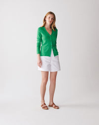 RECO135Gilet Maille Unie - Vert Tupper