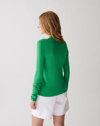 RECO135Gilet Maille Unie - Vert Tupper
