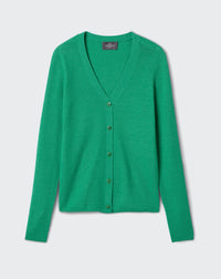 RECO135Gilet Maille Unie - Vert Tupper