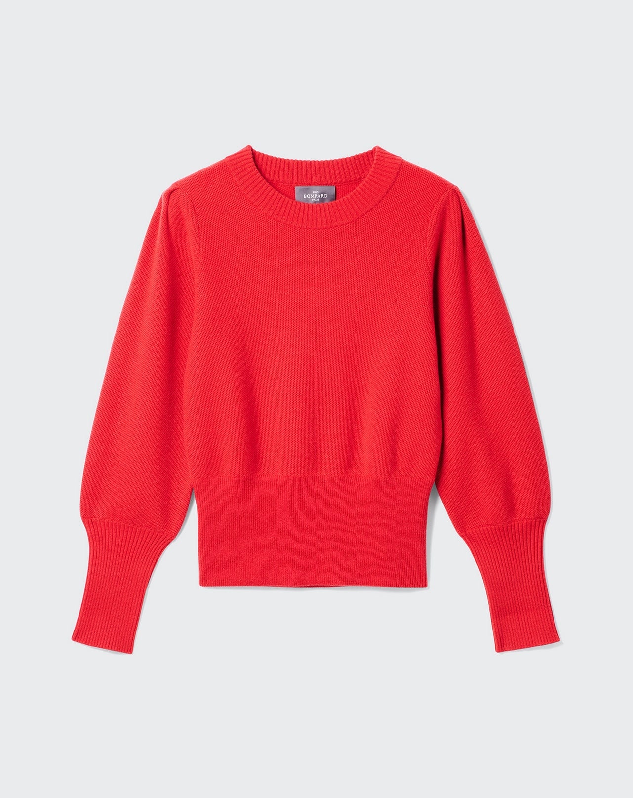 RECO180Pull Col Rond Manches Ballon - Cinabre