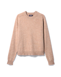RECO160Pull Col Rond Mouliné - Caramel