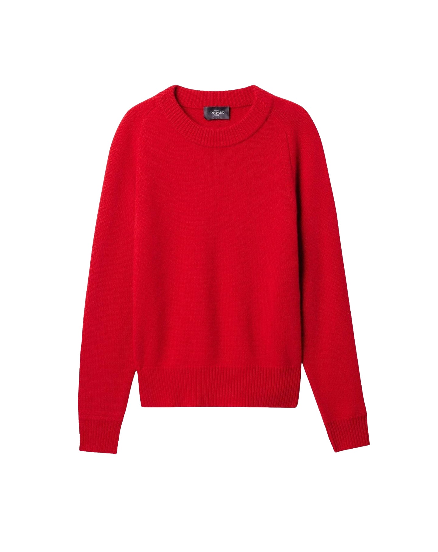 Pull col rond à manches raglan en cachemire -  Cinabre