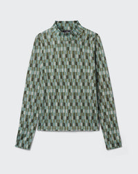 RECO130Pull Col Montant Ultrafin Imprimé - Marlow