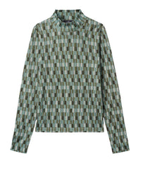 RECO130Pull Col Montant Ultrafin Imprimé - Marlow