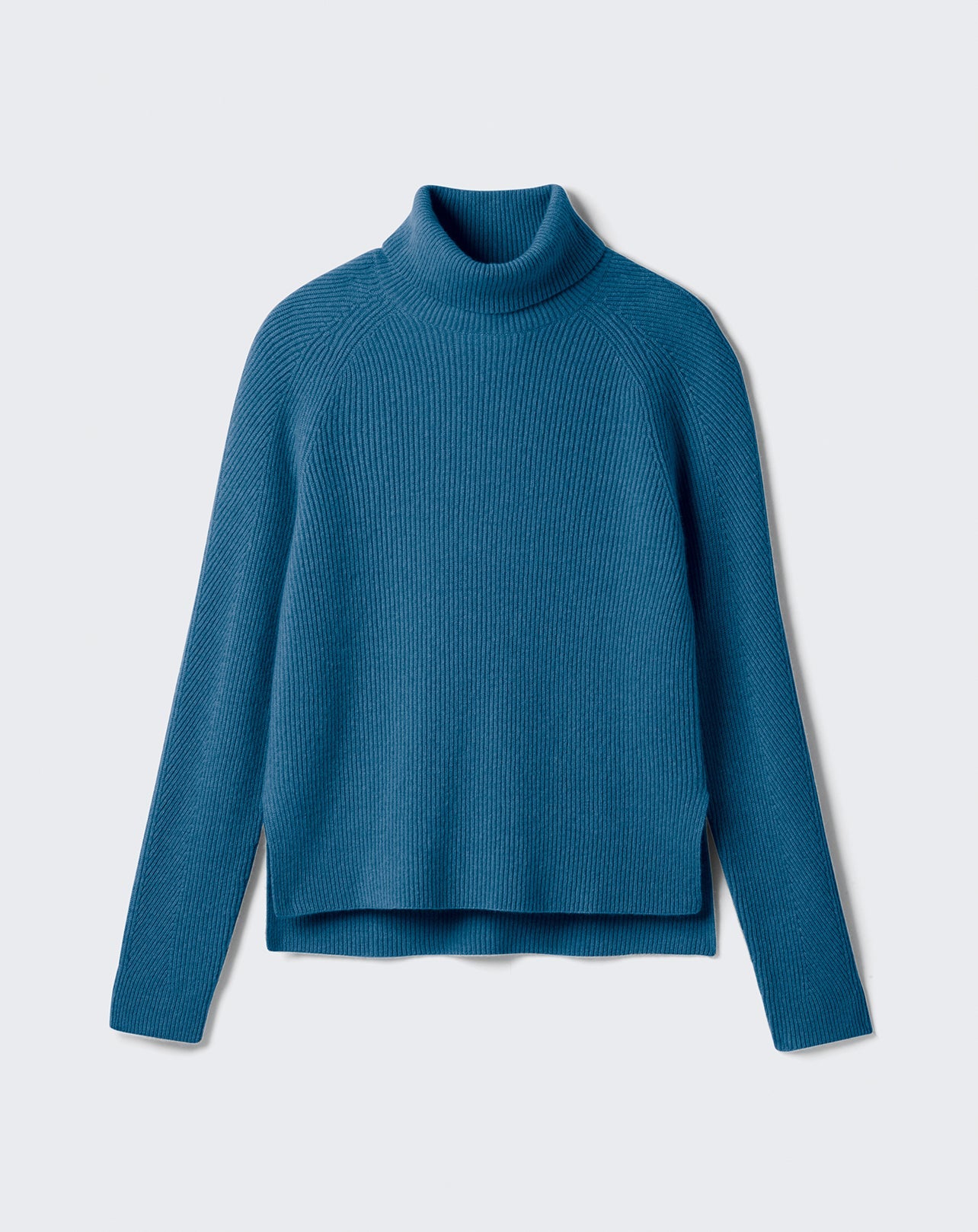 RECO150Pull Col Roulé Manches Marteau - Bleu Canoe