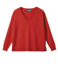 RECO130Pull Col V Ample Fin - Cinabre