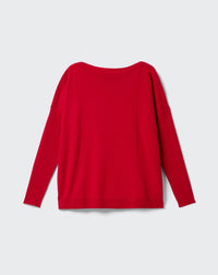 RECO145Pull Col Bateau Oversize - Garnet