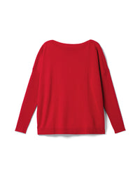 RECO145Pull Col Bateau Oversize - Garnet