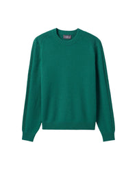 Round-neck jumper with ribbed detailing in cashmere - Estragon