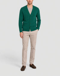 Cashmere waistcoat with pockets - Estragon