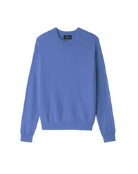 Round-neck, bell-sleeve cashmere jumper - Faience