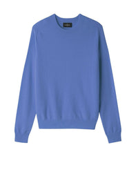 RECO175Pull Col Rond Manches Marteau - Faience
