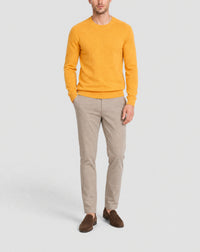 Round-neck cashmere jumper with bell sleeves - Marigold