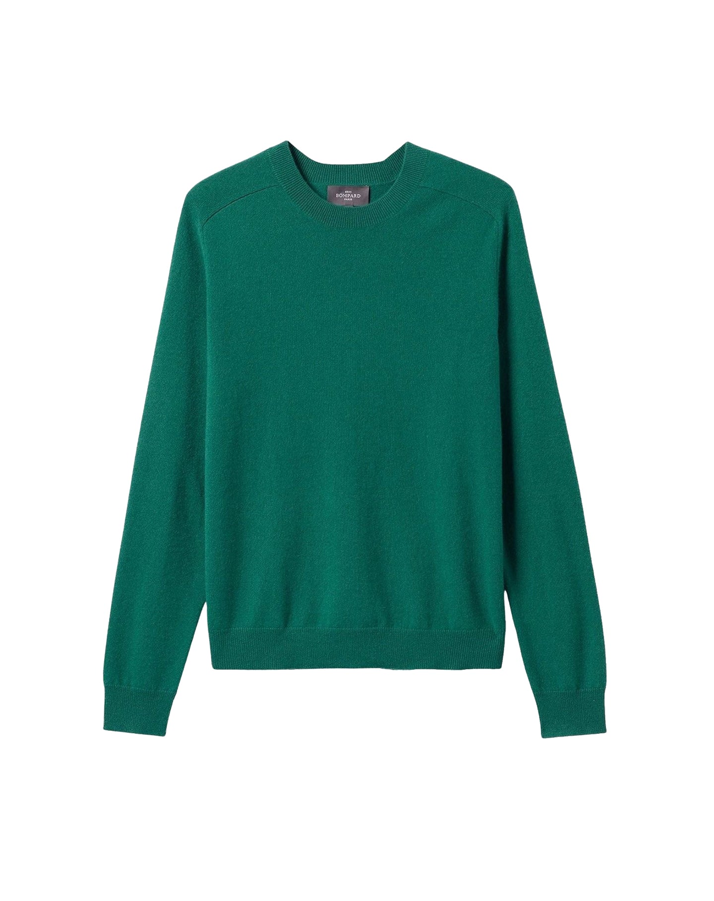 Cashmere round-neck jumper with hammer sleeves - Estragon