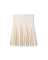 RECO115Mini Jupe Plissée - Naturel