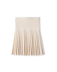 RECO115Mini Jupe Plissée - Naturel