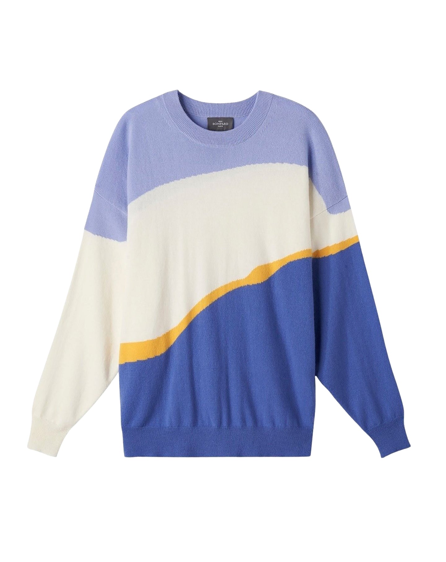 Pull col rond oversize en cachemire -  Faience