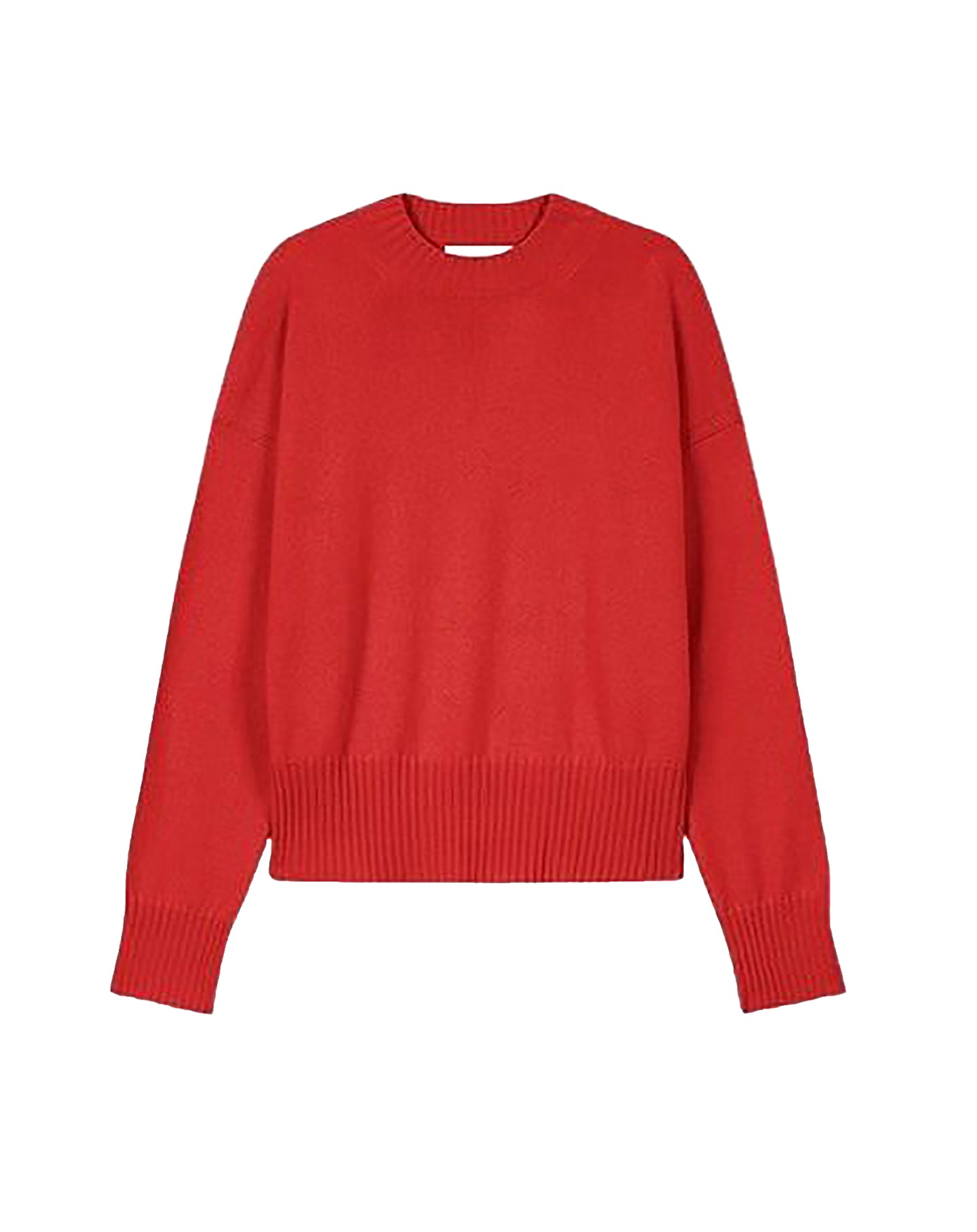 Pull col rond oversize en cachemire -  Rouge Gorge