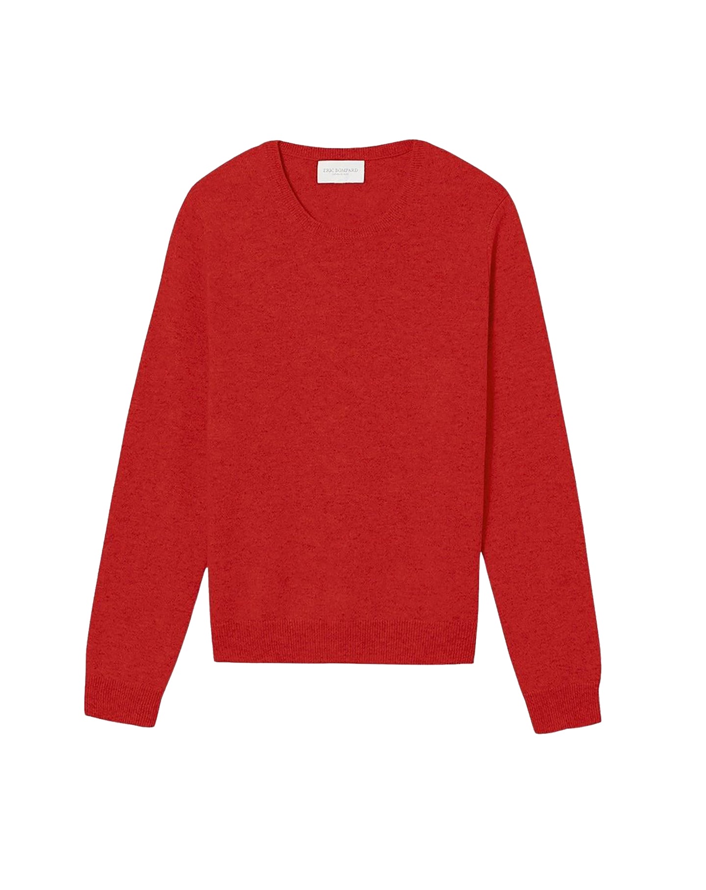 Pull col rond classique en cachemire -  Rubis