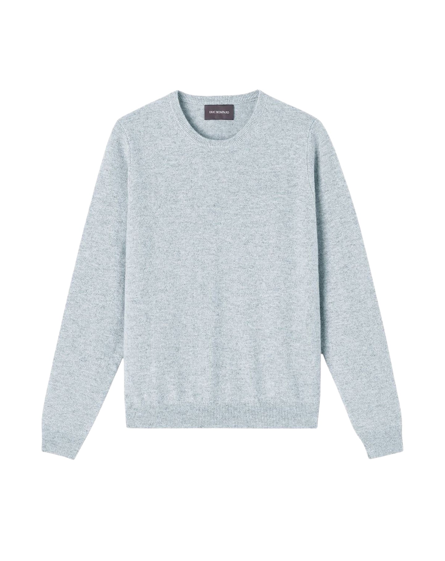 Pull col rond classique en cachemire -  Bleu Salix