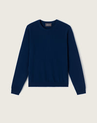 RECO100Pull Col Rond Classique - Bleu Phare