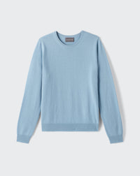 RECO100Pull Col Rond Classique - Bleu Glaz