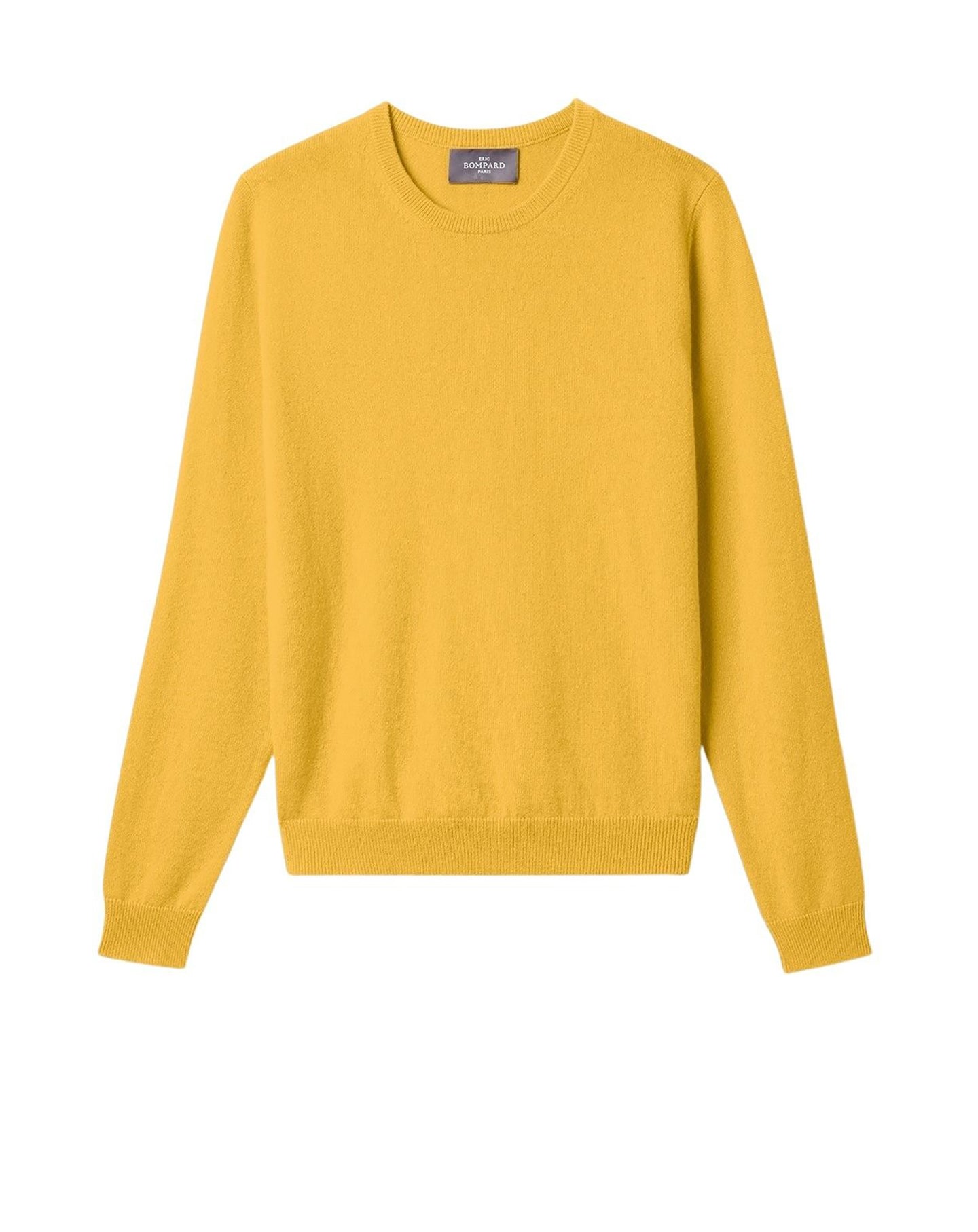 RECO100Pull Col Rond Classique - Jaune D'Or