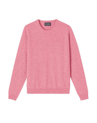 Pull col rond classique en cachemire -  Fraisier