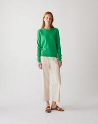 RECO100Pull Col Rond Classique - Vert Tupper