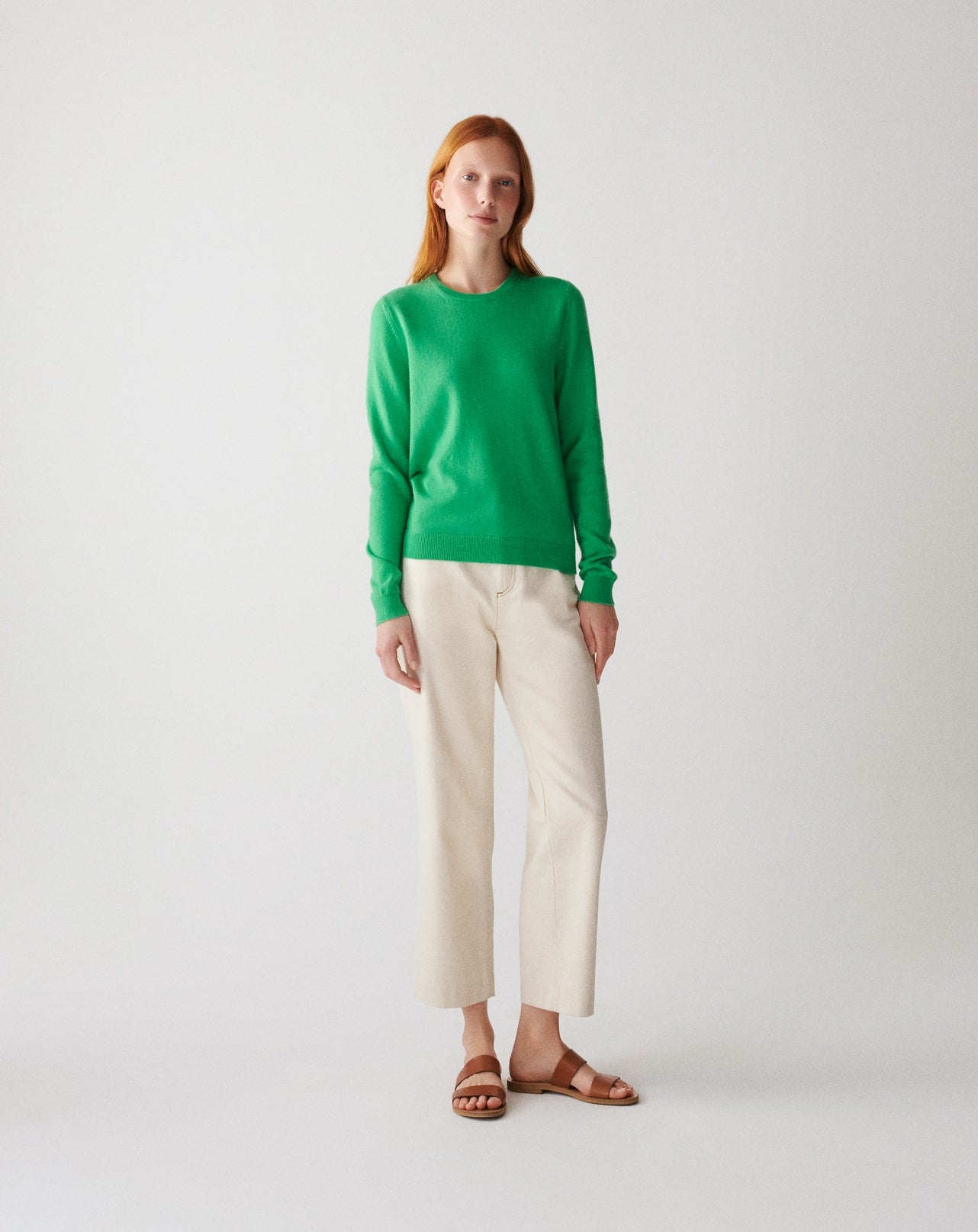 RECO100Pull Col Rond Classique - Vert Tupper