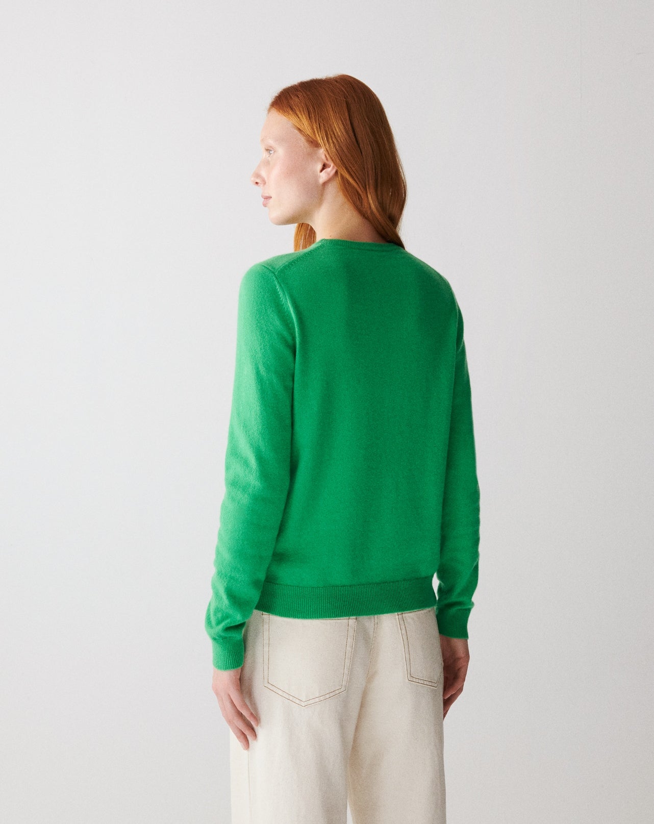 RECO100Pull Col Rond Classique - Vert Tupper