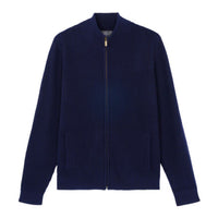 RECO195Gilet Zippé À Côtes - Marine