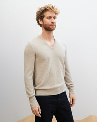 RECO130Pull V Classique - Latte