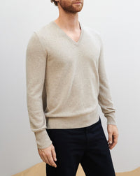 RECO130Pull V Classique - Latte