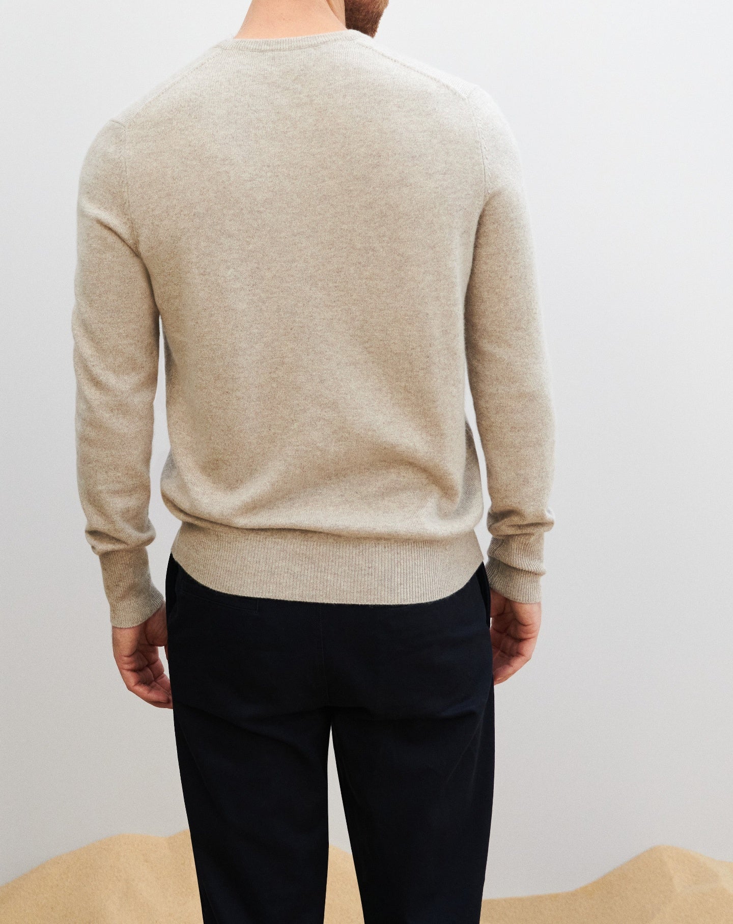 RECO130Pull V Classique - Latte