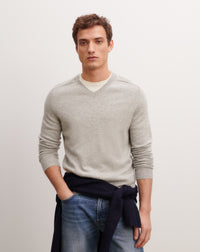 RECO130Pull V Classique - Givre